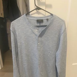 Vince Sun Faded Textured Thermal Henley